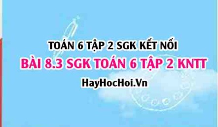 Bài 8.3 SGK Toán 6 tập 2 Kết nối tri thức
